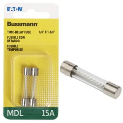 Picture of Bussmann BP/MDL15 15A Time-Delay Glass Fuse MDL Series 2-Pack