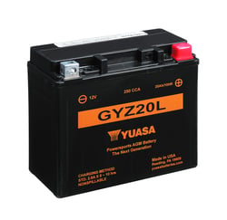 Picture of Yuasa Batteries YUAM720GZ GYZ20L AGM Maintenance Free Battery 250 CCA