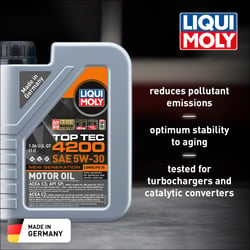 Liqui Moly 2004 Top Tec 4200 Synthetic Motor Oil SAE 5W-30 1 Liter — image 3