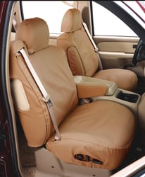 Picture of Covercraft SS3351PCTN Polycotton SeatSaver Custom Front Row Seat Covers Tan