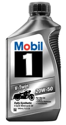 Picture of Mobil 112630 Mobil 1 V-Twin 20W-50 Synthetic Motorcycle Oil