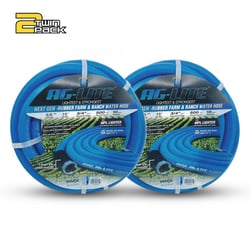 Picture of AG-Lite AL5815-2pk Premium Rubber Water Hose 5/8" x 15' with GHT Fittings 2 Pack