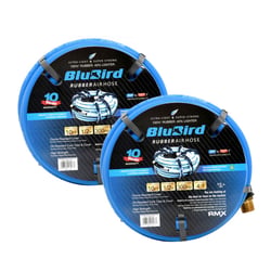 Picture of BluBird BB1210-2pk Rubber Air Hose Assembly 1/2" x 10' 300 PSI EPDM 2-Pack