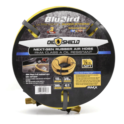Picture of OilShield OS3810 Rubber Air Hose 3/8 in. x 10 ft with Brass Fittings