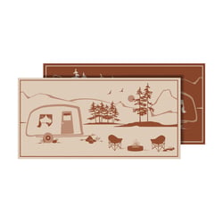 Picture of Faulkner 53005S Reversible Outdoor Patio Mat Beige 9x18