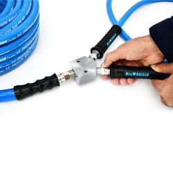 Picture of Blushield TTPW3806-UB3812 U-BLoX 3812 Dual Inlet High-Pressure Connection Kit 3/8" NPT 6000 PSI with ToughTek Hose