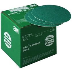 Picture of 3M 7000120327 Green Corps 252U Coarse Sanding Disc 6 Inch 40 Grit