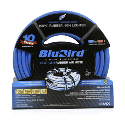 Picture of BluBird 10010310 Rubber Air Hose Assembly 1/4" x 100' EPDM 300 PSI
