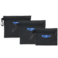 Picture of BluBird 10010569 Multi-Purpose Clip-On Zippered Poly Bags 3-Pack Tool Organizer