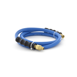Picture of BluBird 10010545 Rubber Air Hose Whip Snubber 3/8" x 5' with Brass Fittings