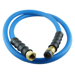 Picture of BluBird 10010541 Rubber Air Hose Whip Snubber 1/2" x 5' with Brass Fittings
