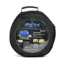 Picture of BluBird 10010385 Rubber Air Hose Accessory Kit 3/8" x 50' 13-Piece