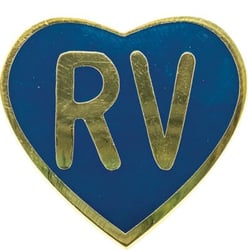 Picture of Camco 53263 RV Heart Enamel Pin Life is Better at the Campsite
