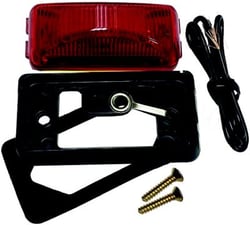 Picture of Anderson Manufacturing V203BKR LED Clearance Side Marker Light Red with Chrome Bracket