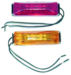 Picture of Fasteners Unlimited CMD89181A Amber Rectangular Replacement Lens for Command Clearance Light