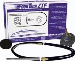 Picture of Uflex FOURTECHBLK14ZTF Fourtech ZTF Rotary Steering System 14 Foot Black Cable