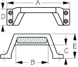 Picture of Sea-Dog Line 227262-1 Nylon Step Handle Flat Dark Earth