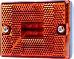 Picture of Hopkins B423A 2-3/4" Amber Rectangular Clearance Side Marker Light with Reflex