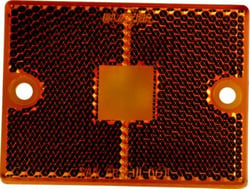 Picture of Hopkins B9423A 2-3/4" Rectangular Clearance Marker Replacement Lens, Amber
