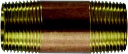 Picture of Brass Fittings 40-107 Red Brass Pipe Nipple 1 Inch x 5 Inch