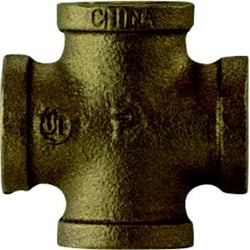 Picture of Brass Fittings 44-394 Bronze Cross Fitting, 3/4 Inch NPT