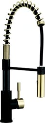 Picture of Dura Faucet DF-MK504SLK-MBMG Streamline Coil Pull-Down Kitchen Faucet with Deck Plate