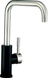 Picture of Dura Faucet DF-MK533LK-MBSN Streamline Square-Arc RV Kitchen Faucet Matte Black Satin Nickel
