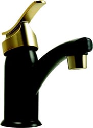 Picture of Dura Faucet DF-PL200-MBRG Single Lever RV Lavatory Faucet Matte Black Rose Gold