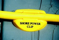 Picture of Dock Edge DE91200F Shore Power Cord Clip for 30 Amp Yellow 4-Pack