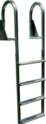 Picture of Dock Edge DE2125F Aluminum Flip Up Wide Step Ladder 5-Step