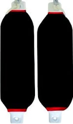 Picture of Dock Edge DE77331F Dolphin Twin Eye Fenders with Lines and Covers 6.5 x 23 Inch White 2-Pack