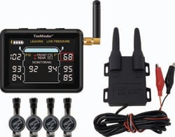 Picture of Minder Research TM22164 TireMinder i10 Tire Pressure Monitoring System with 6 Flow-Through Transmitters and Rhino Booster