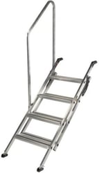 Picture of Lippert Components 2023024501 Victory Step Quad RV Toy Hauler Patio Steps with Handrail