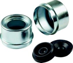 Picture of Lippert Components 2023134661 Lippert Standard Press-In Dust Cap with Rubber Plug - 1.99" Diameter, 2,200-4,400-lb. Axles, Super Lube (2-Pack) #2023134661