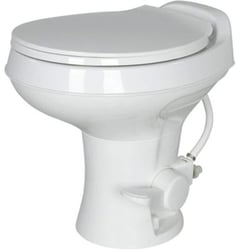 Picture of Lippert Components 2024030310 Flow Max RV Toilet White Round Bowl