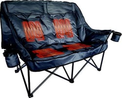 Picture of Lippert Components 2024043335 Big Bear Heated Folding Loveseat Dark Grey