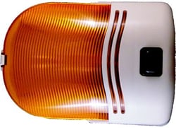 Picture of Fasteners Unlimited CMD89319A Amber Polycarbonate Porch Light Replacement Lens