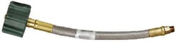 Picture of Marshall Excelsior Co. MER425SS-15P2 Stainless Steel Braided Propane Pigtail Hose 15" 2-Pack