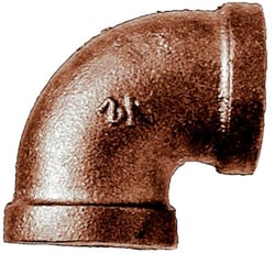 Picture of Brass Fittings 44-122 Bronze Reducing 90 Degree Elbow 3/8" x 1/4"