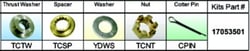 Picture of Solas 17053501 Propeller Hardware Kit for Nissan/Tohatsu Type C Fixed Hub
