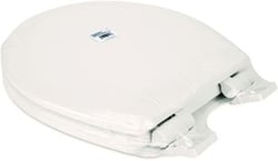 Picture of Camco 41727 Replacement Toilet Lid and Seat for Premium Ceramic RV Toilet, Bone