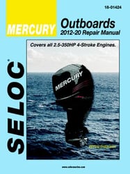 Picture of Seloc Publishing 18-01424 Marine Repair Manual Mercury 4-Stroke Outboard Engines 2.5-350 HP