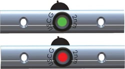 Picture of Taco Metals F38-6810B-1 4" LED Navigation Light Set Rub Rail Mount