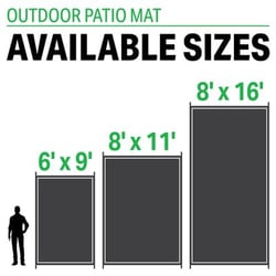 Picture of Fultyme RV 8 X TOUPE/LIGHT GREY Outdoor Patio Mat 8' x 11' Grey/Tan Reversible RV Camping Mat