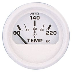 Picture of Faria Instruments F13113 Dress White 2" Cylinder Head Temperature Gauge 60-220°F