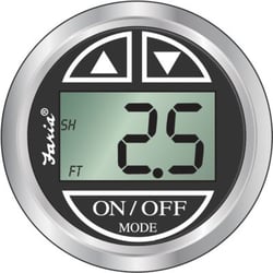 Picture of Faria Instruments F13751 Digital Depth Sounder Chesapeake SS Black 2-1/16"