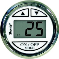 Picture of Faria Instruments F13851 Digital Depth Sounder Chesapeake SS White with In-Hull Transducer