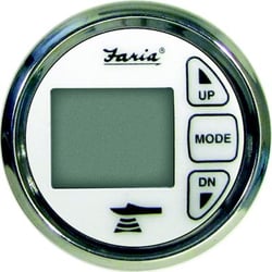 Picture of Faria Instruments F13852 In-Dash Dual Temperature Digital Depth Sounder with Transom Mount Transducer