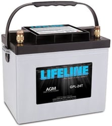 Picture of Batteries GPL-27T Lifeline AGM Group 27 Deep Cycle Marine Battery 12V