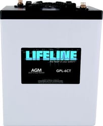 Picture of Batteries GPL-6CT Lifeline 6V AGM Deep Cycle Battery